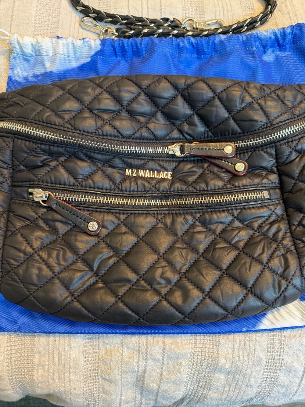 MZ Wallace: Crossbody Sling Bag - Black Recycled GUC - Picture 7 of 16